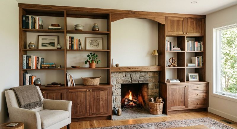 Fireplace Shelves Installation in Winston Salem, NC